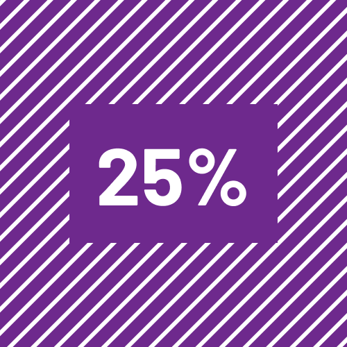 25%