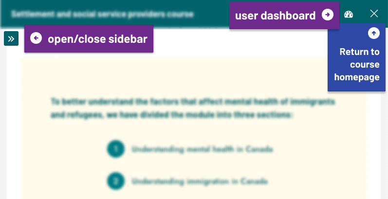 buttons to hide/show sidebar